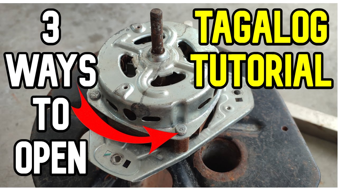 HOW TO OPEN WASHING MACHINE MOTOR IN 3 WAYS