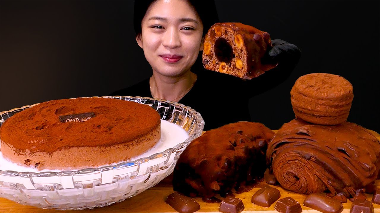 🍫최고의 초코케이크 말먹!?😍우유를 싹 흡수하는 더티 케이크와 더티 초코 디저트 먹방❤ | Dirty Chocolate Cake, Dirty Stollen ASMR Mukbang