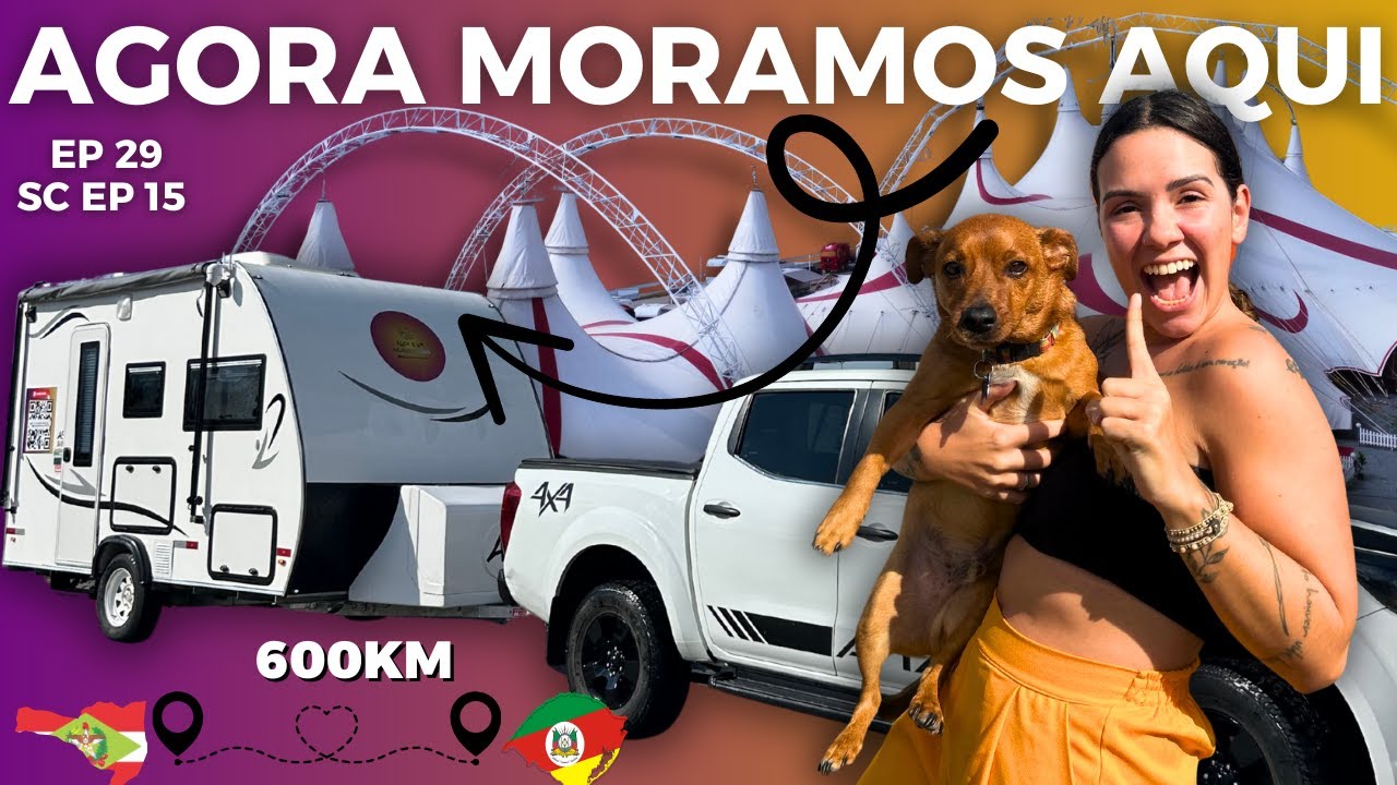 PRIMEIRA viagem levando o TRAILER: 600 KM de AVENTURA até Porto Alegre/RS 🎪