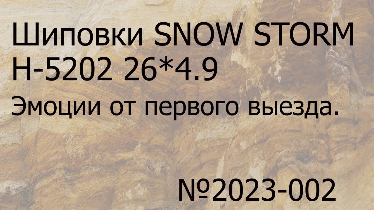 Chaoyang SNOW STORM H-5202 . Первый выезд на шиповке