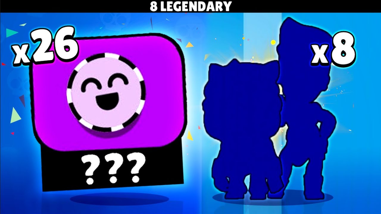 26 Epic Pin Opening (8 New Legendary Brawlers)
