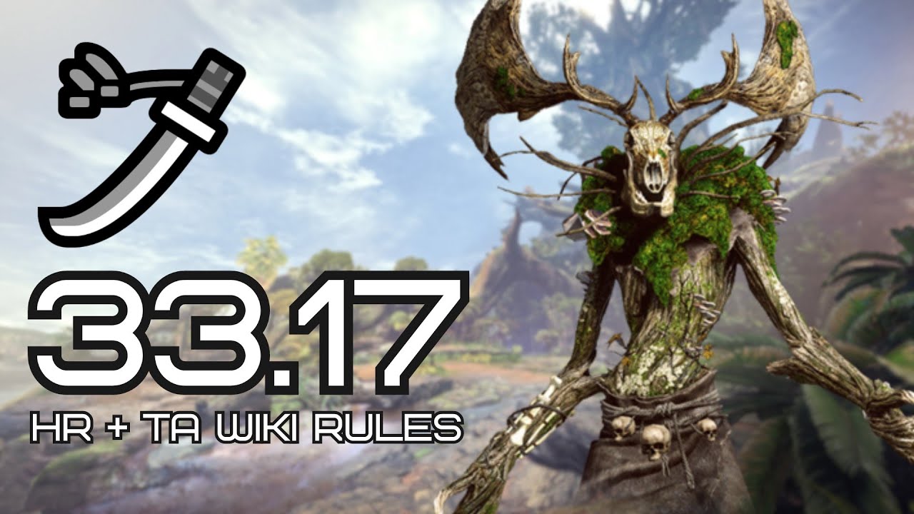 MHW Ancient Leshen TA Wiki Rules + High rank gear (NO EMOTE)