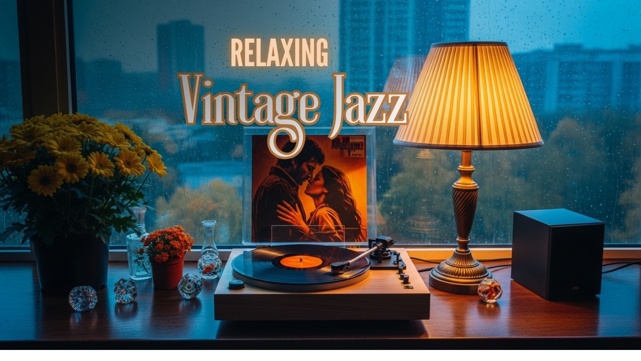 Vintage Jazz & Rain: Cozy 1940s Night Ambience for Sleep, Relaxation & Deep Calm