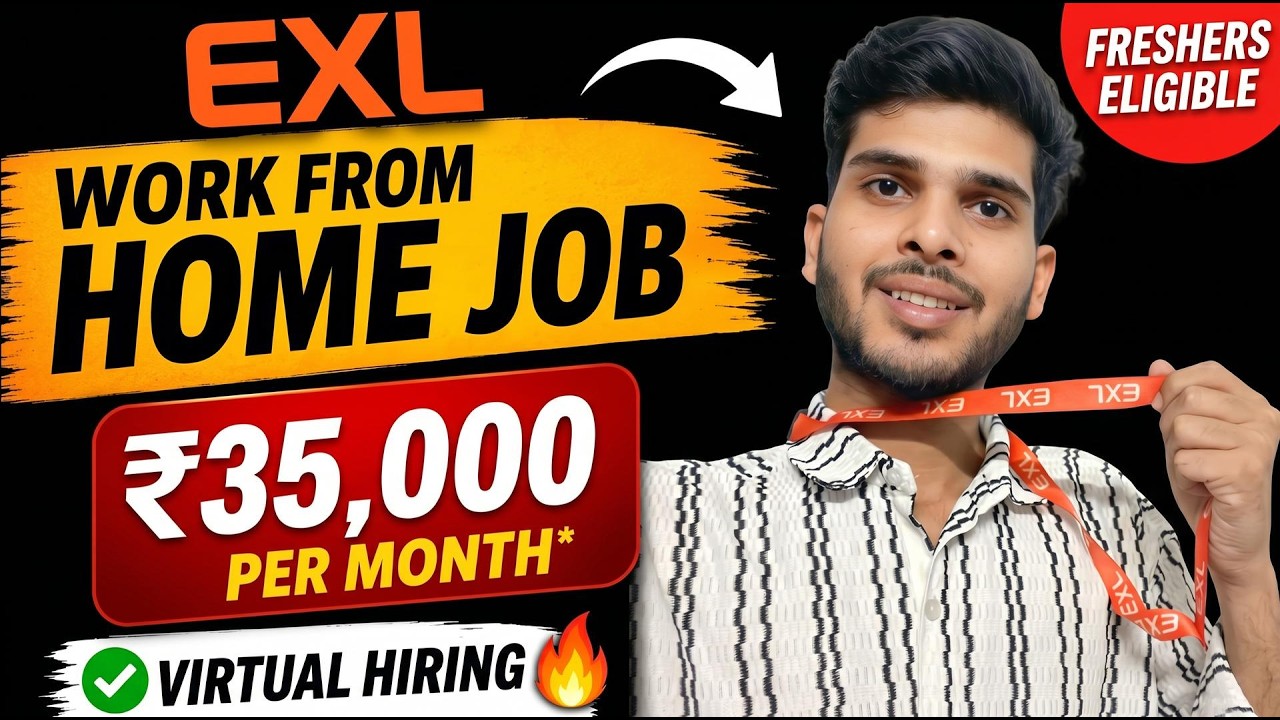 ₹35K WFH Virtual 😮EXL Process Hiring | Work From Home | The Ravi Vlogs