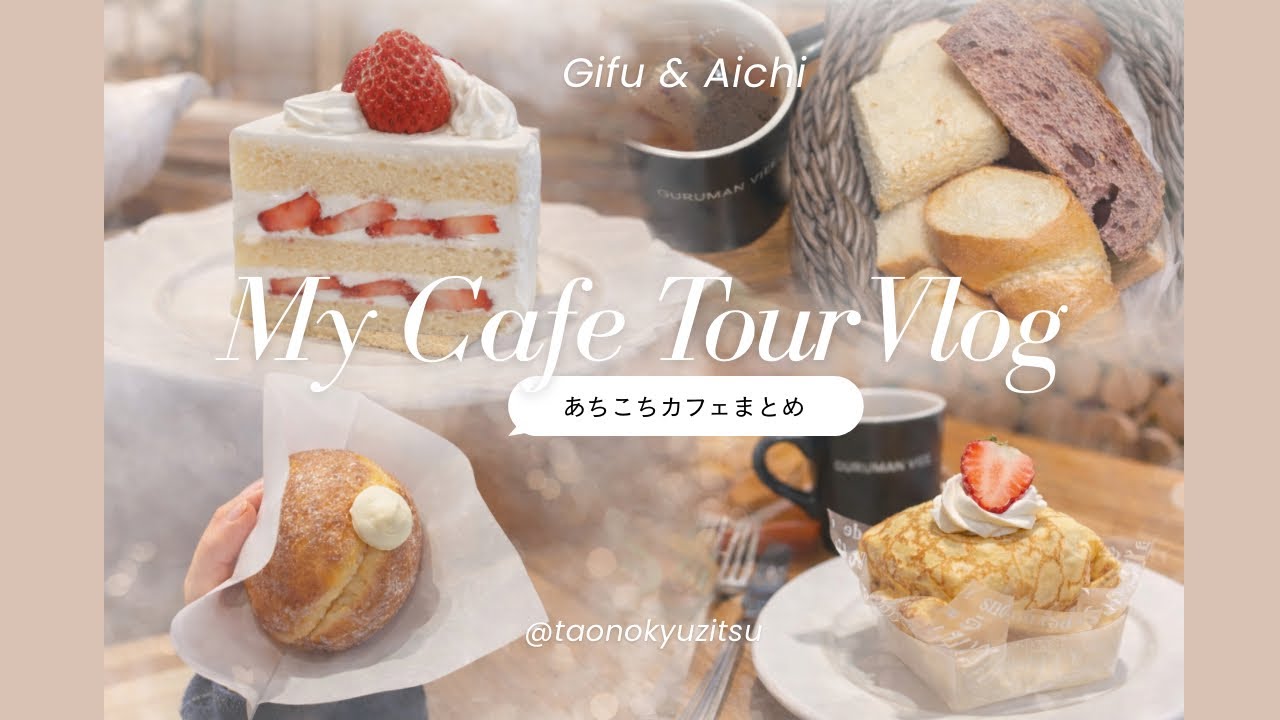 岐阜愛知と大阪ドーナツ巡りのvlog🍰🍞🍩☕️|gurumanvital垂井本店|パン盛り合わせお得ランチ|苺タルト🍓|UNI DONUTS🍩|