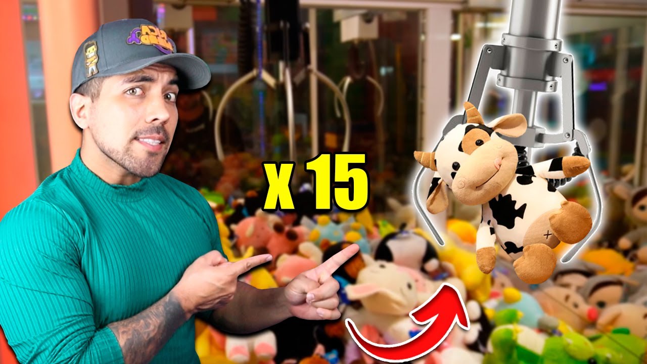 ¡GANÉ 15 MÁQUINAS DE PELUCHES!