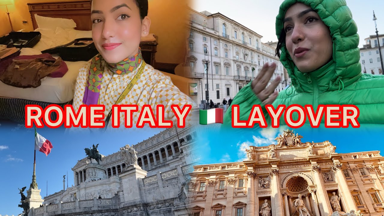 Бортпроводники Etihad в Риме, Италия 🇮🇹, Неожиданно 🌬️ Заболел😢