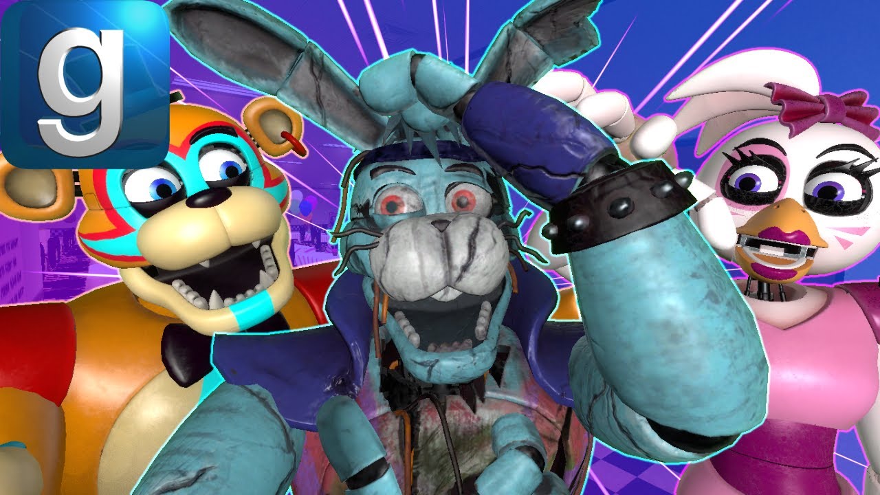 Vanny and Friends Meet GlamRock Bonnie! (Gmod FNaF RP)