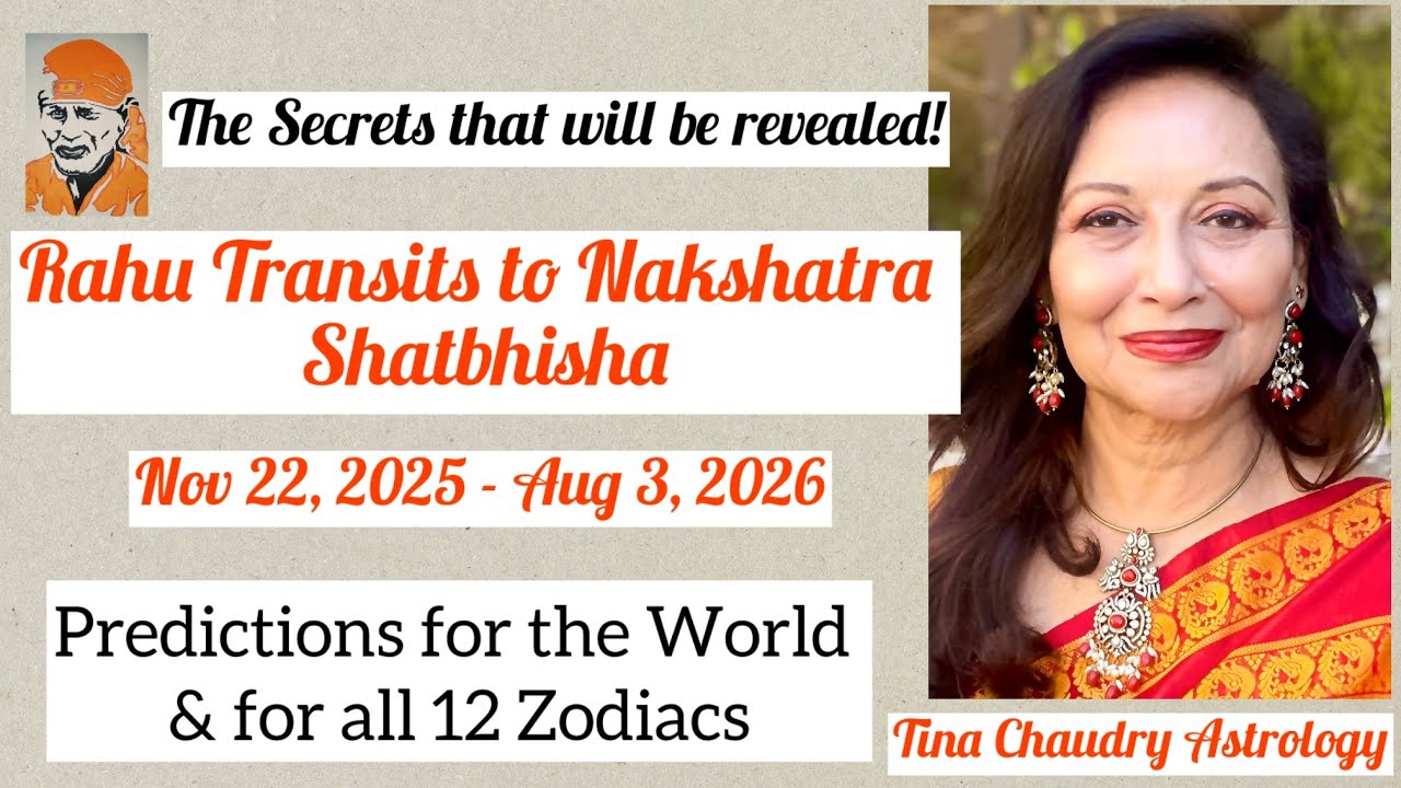 Rahu Transits to the Nakshatra of Shatbhisha/ Predictions for all 12 Zodiacs & World Predictions 