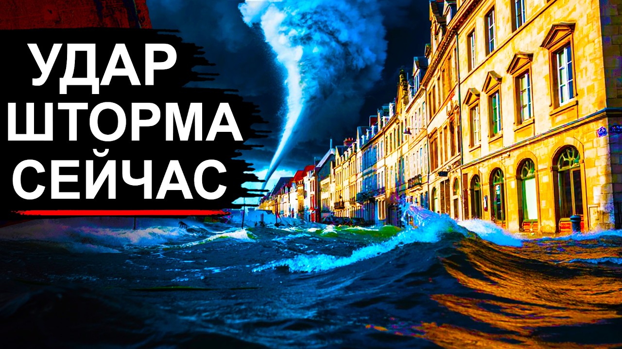 Наступление Шторма! Европу топит, Японию замело, Россию замораживает до -40°