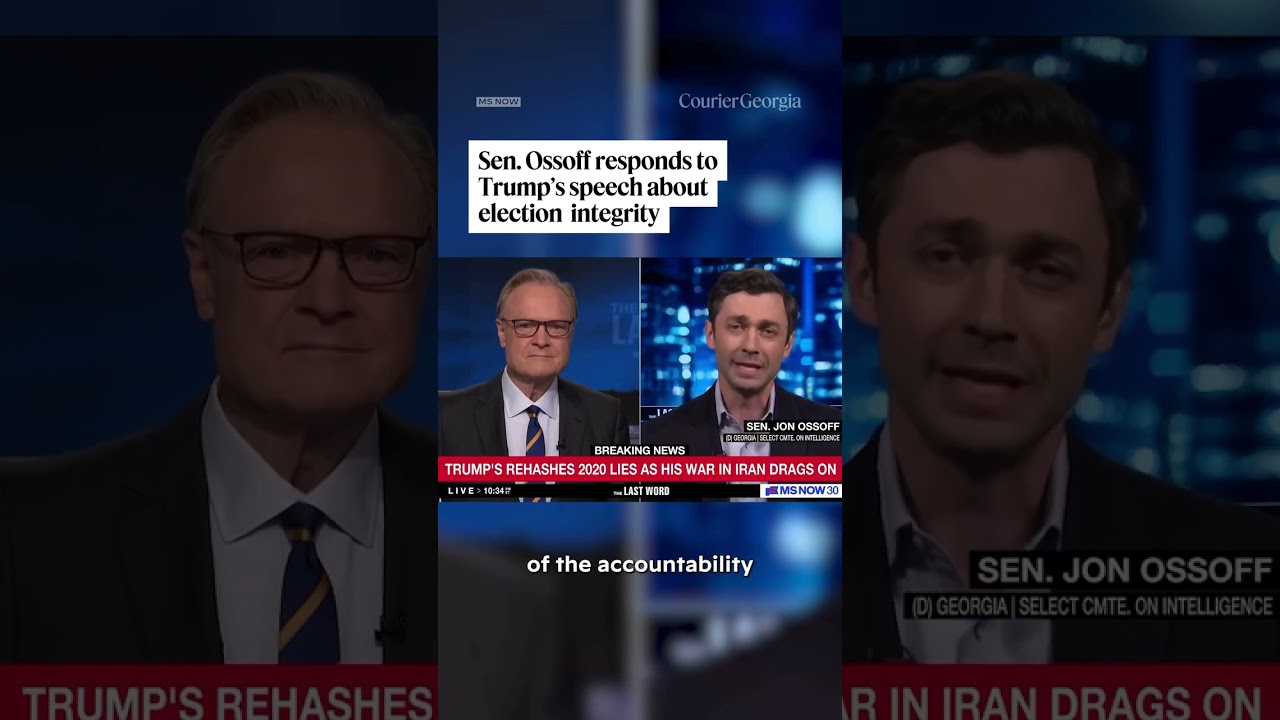 Sen. Ossoff responds to Trump's speech about election integrity