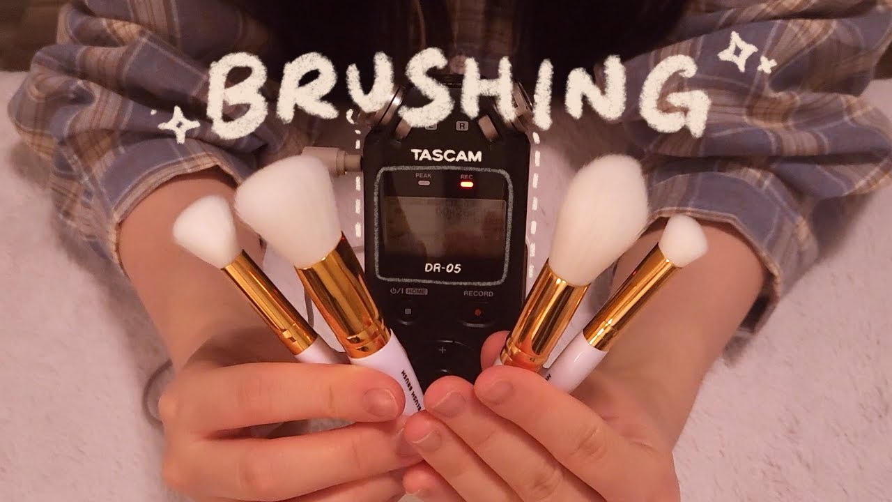✦ Sensitive Ear Brushing and Tapping ASMR ✦ Whispered Intro ✦ 타스캠 x Tascam DR-05