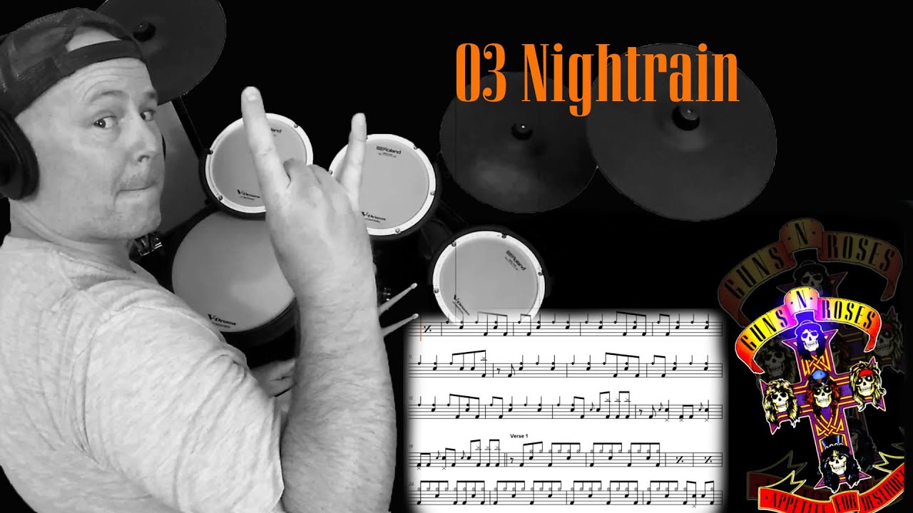 'NIGHTRAIN' | Guns N' Roses | Appetite for Destruction | Drum Cover (Free Drumeo Trial)🌹