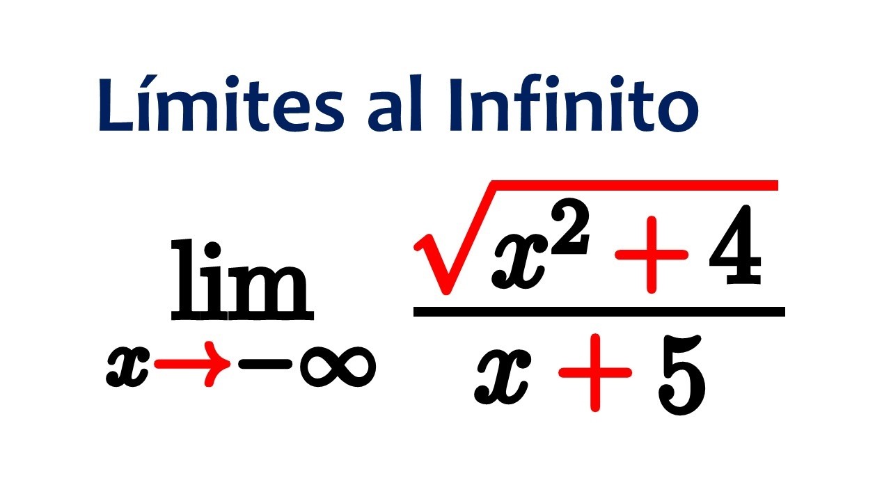 Límite al INFINITO con Raíz Cuadrada | Ejercicio RESUELTO Paso a Paso