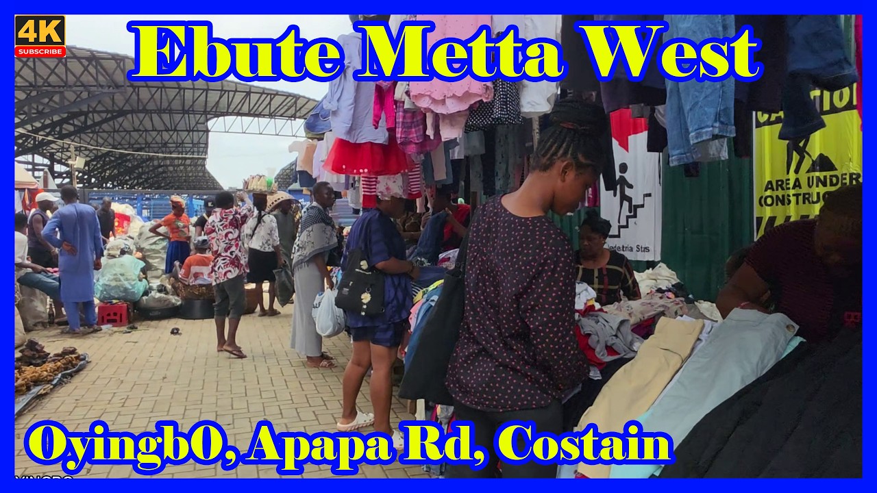 🇳🇬EXPLORING - OYINGBO-APAPA RD- EBUTE METTA-WEST -COSTAIN- LAGOS-4K WALKING TOUR