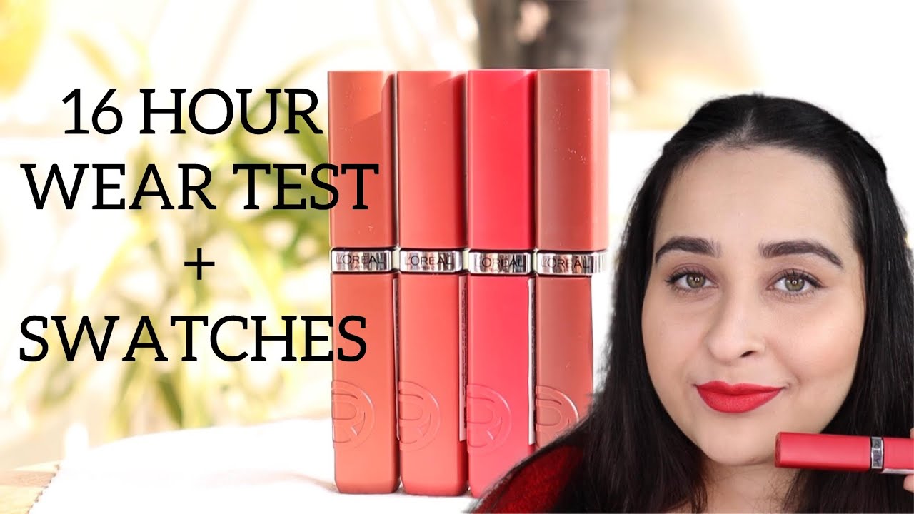 Loreal Paris Infallible Matte Resistance Liquid Lipstick Review and Swatches.