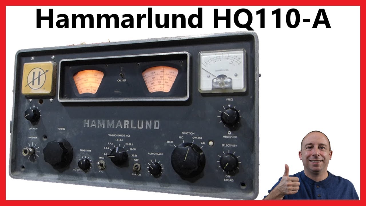 Hammarlund HQ100A Overview and Demo of a Ham Radio Classic Boat Anchor
