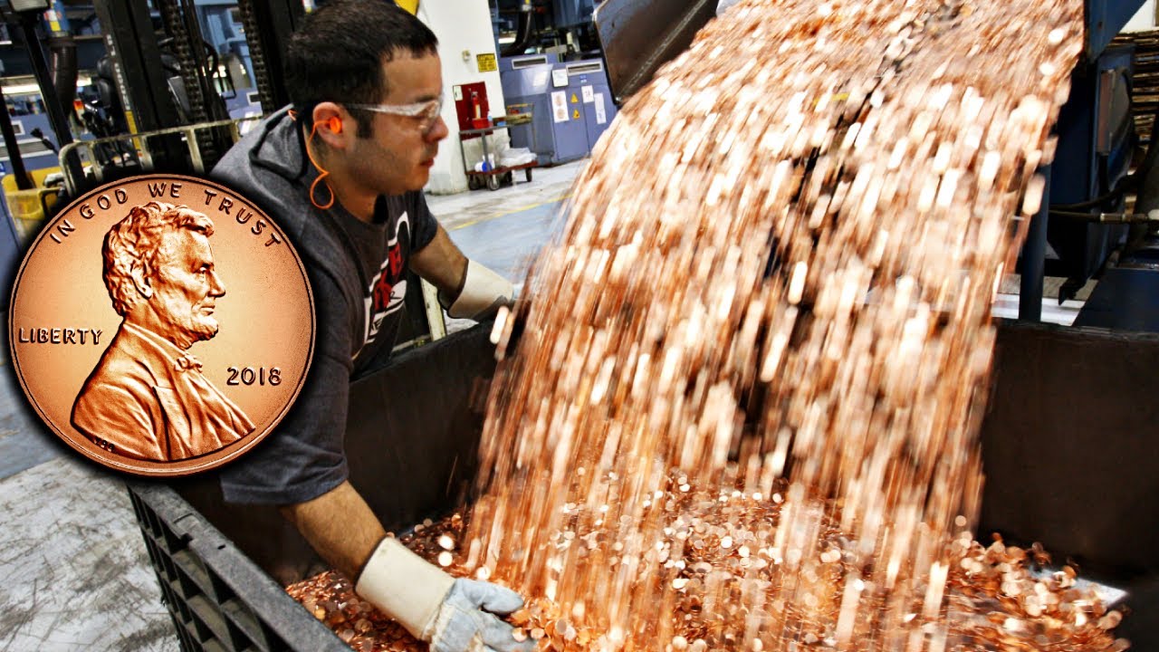 COMO se HACEN las MONEDAS de DOLAR en ESTADOS UNIDOS 💵