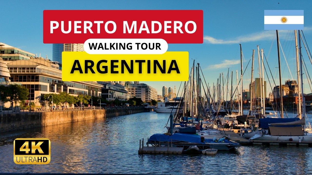 PUERTO MADERO BUENOS AIRES 4K I BUENOS AIRES WALKING TOUR IN 2025 I 🇦🇷 ARGENTINA 4k
