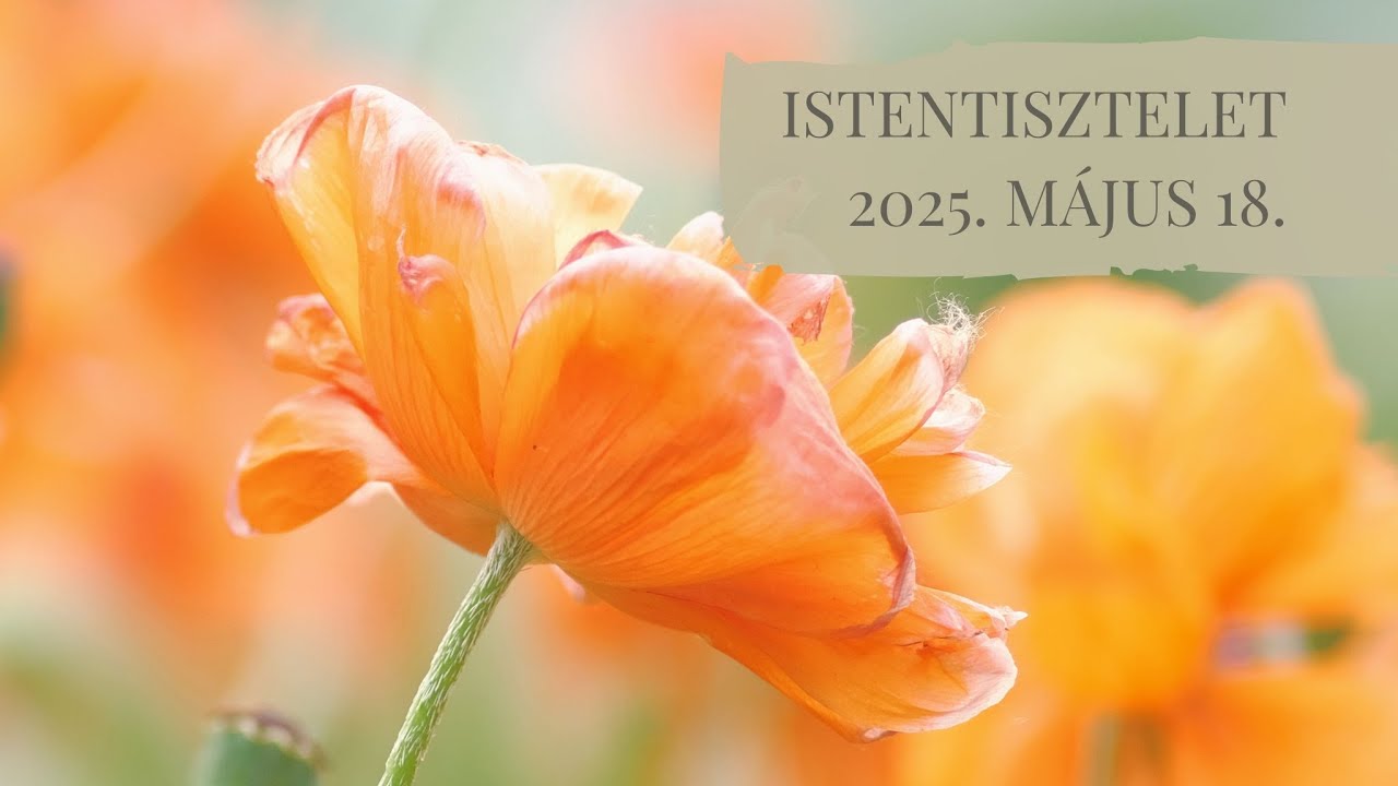 Istentisztelet  2025. 05. 18. Debrecen-Nagyerdei Református Egyházközség