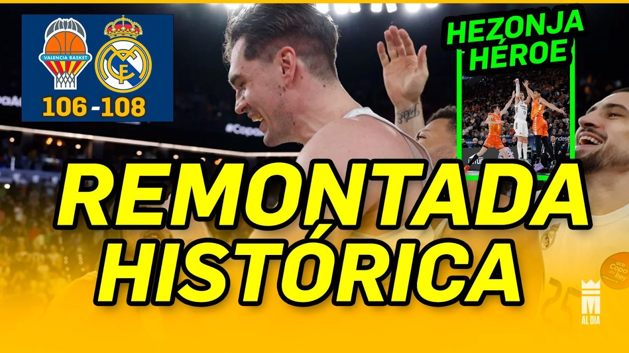 🏀¡REMONTADA HISTÓRICA con un MARIO HEZONJA BRUTAL! | VALENCIA BASKET 106 REAL MADRID 108 🟣⚪