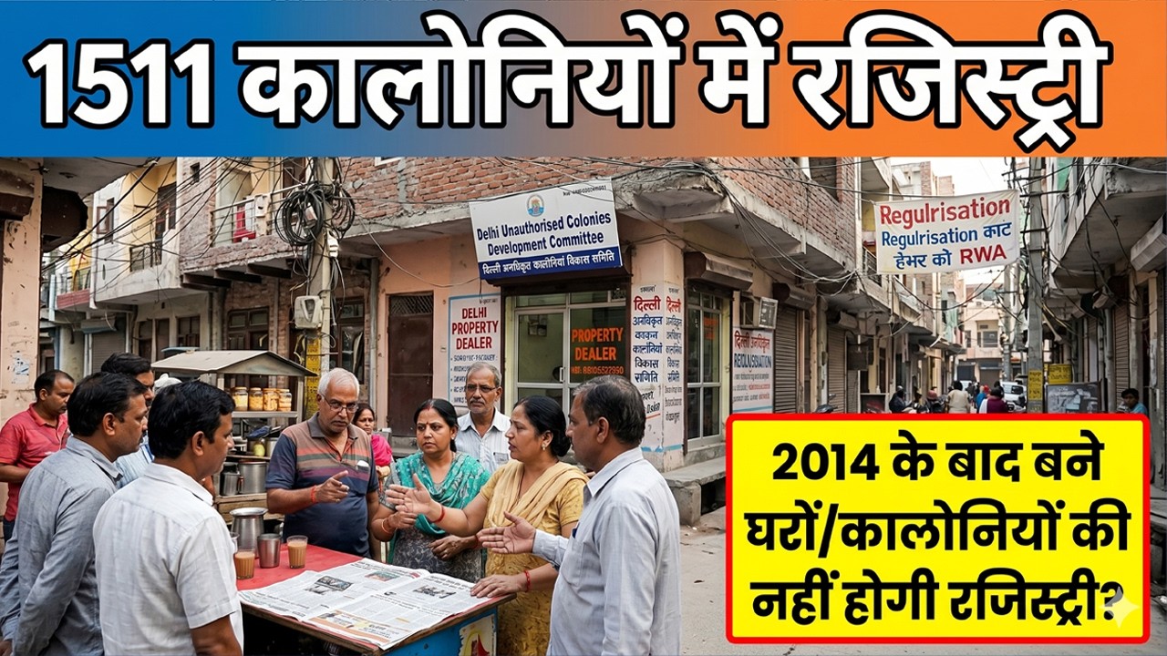 Registry in 1511 unauthorised colonies🔥Registry of construction after 2014🔥Regularisation of colony