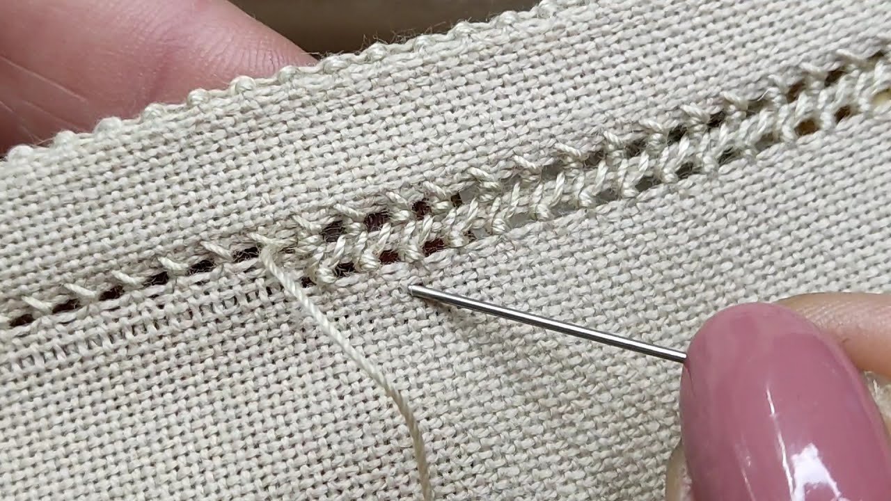 Чудовий спосіб обробки краю виробу | КРАСИВА ОБРОБКА Края | Ажурна кайма | Beautiful Hand Embroidery