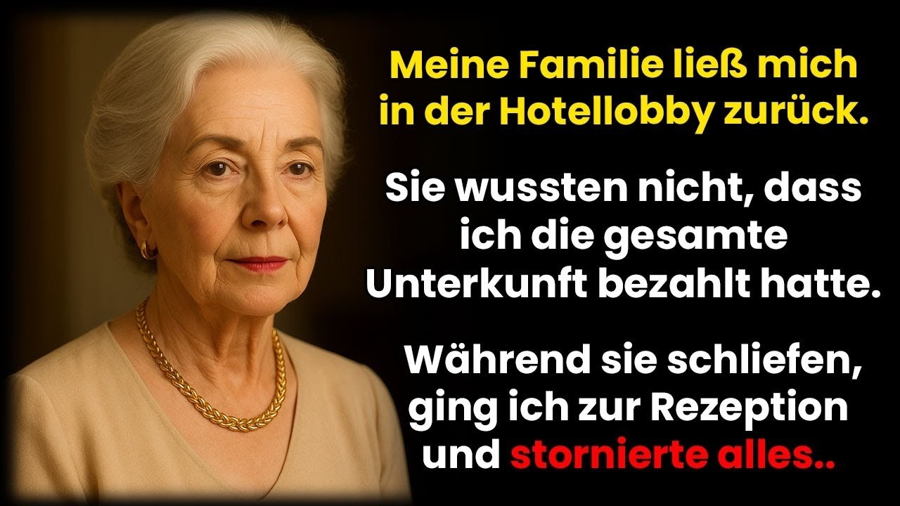 Sie ließen mich allein im Hotel… ohne zu wissen, dass ich alles bezahlt hatte – also entschied ic