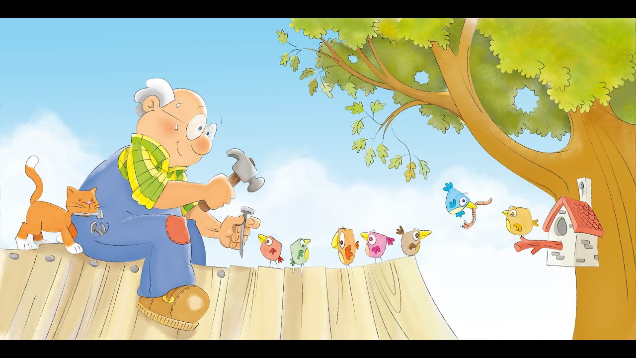 Opa Knoest bouwt een huis