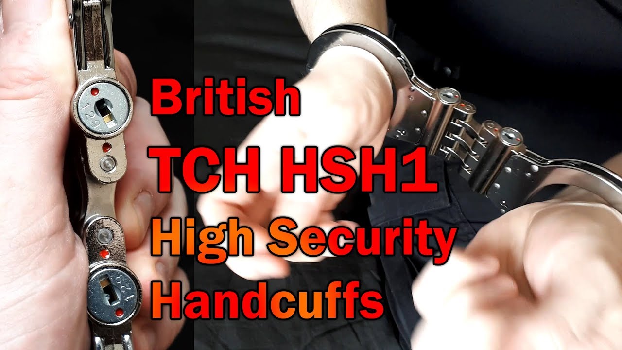 🚚🇬🇧 British TCH HSH1 Maximum Security Hinged Transport Handcuffs