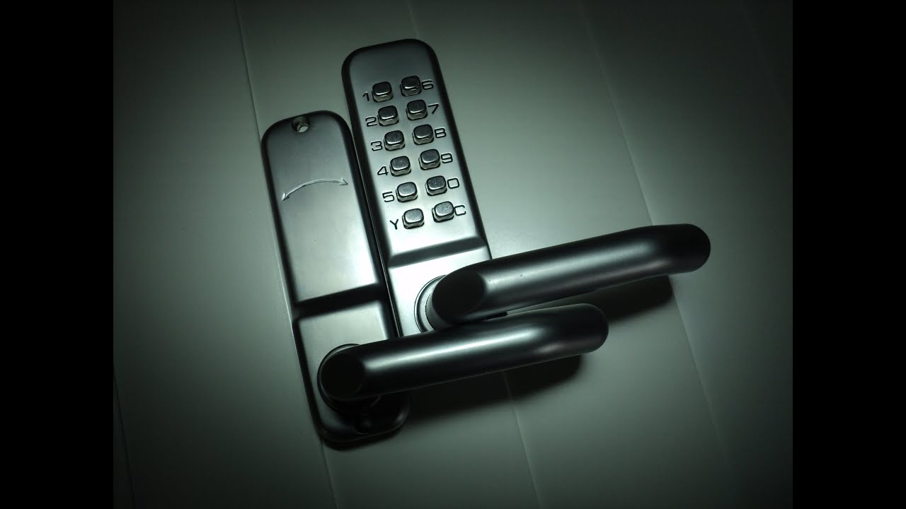 Mechanical Door Lock Digital Code Password Pin Push Button Keyless Lever Handle