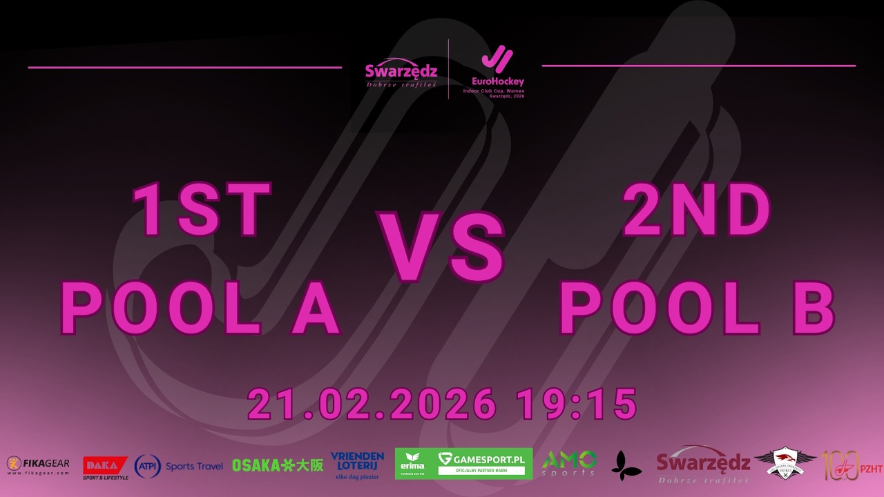 1st Pool A - 2nd Pool B | EuroHockey Indoor Club Cup Women 2026