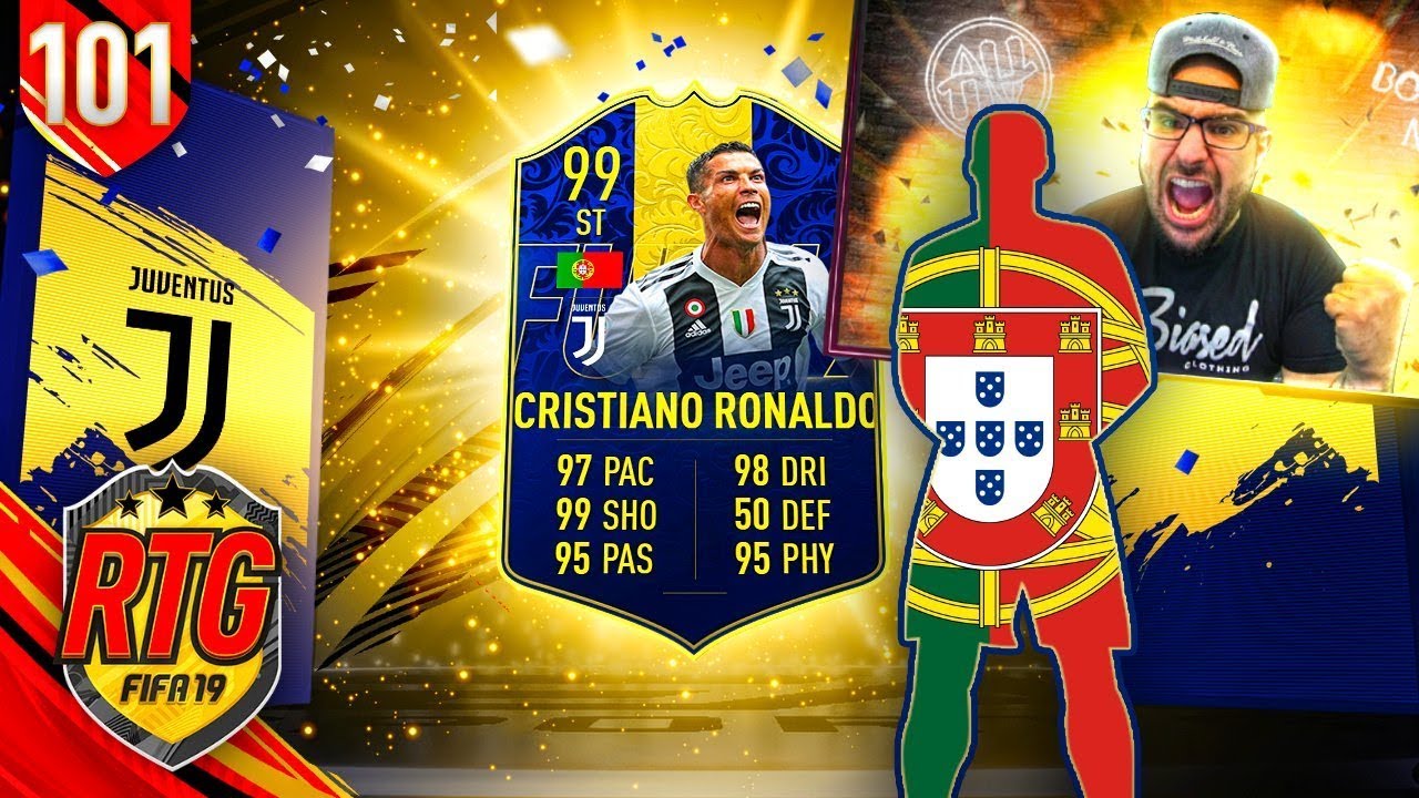 YES! I GOT  99 TOTY CRISTIANO RONALDO! - FIFA 19 Ultimate Team RTG #101