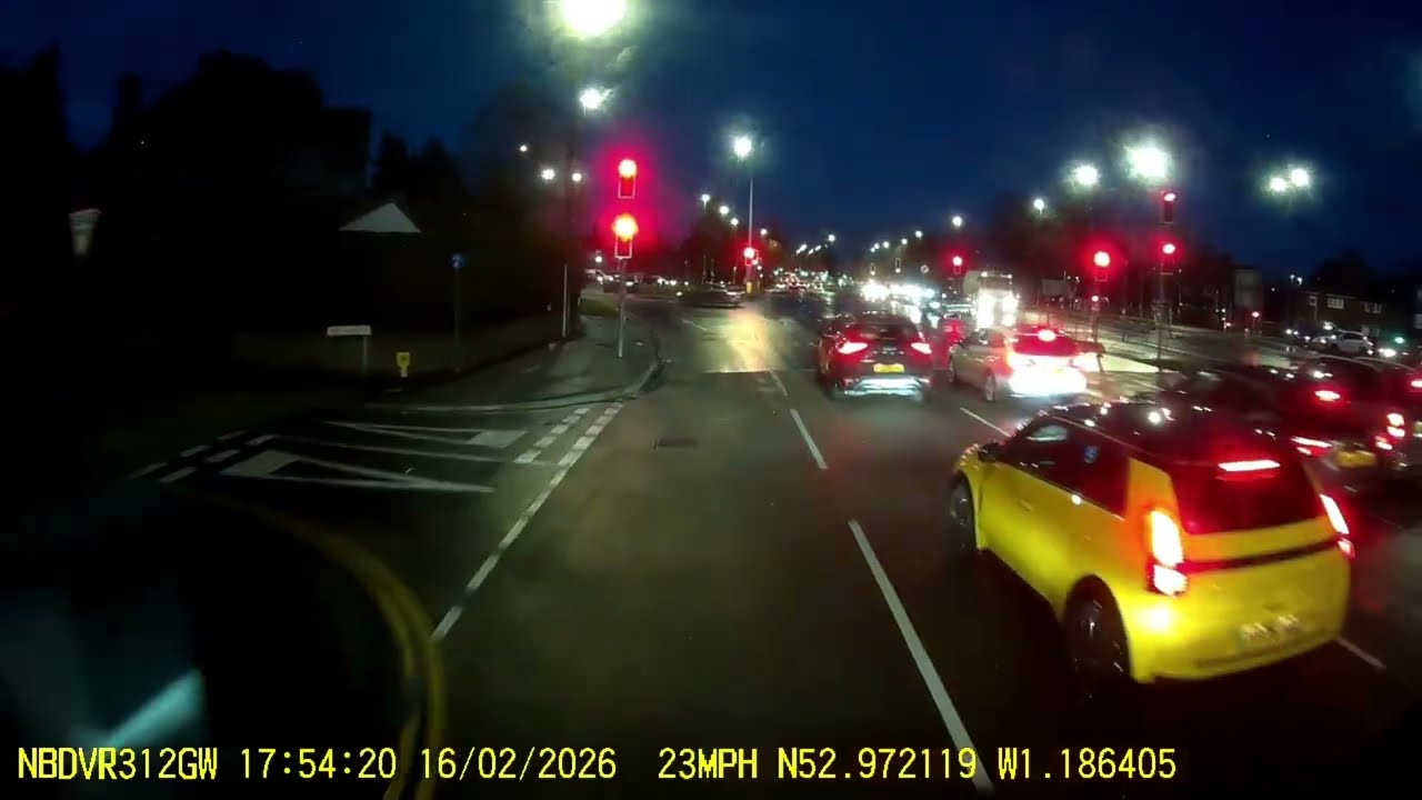 night driving video
