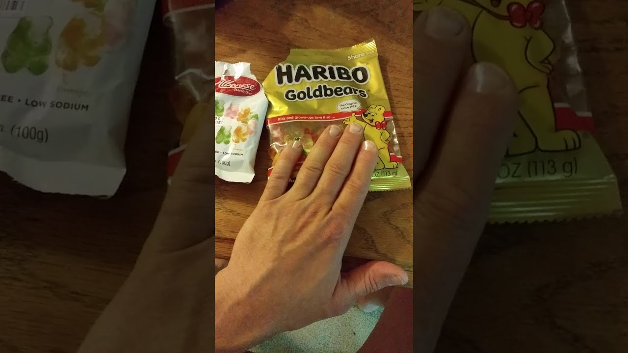 Gummi Bears Comparison & Review: Haribo Goldbears & Albanese Sherbert
