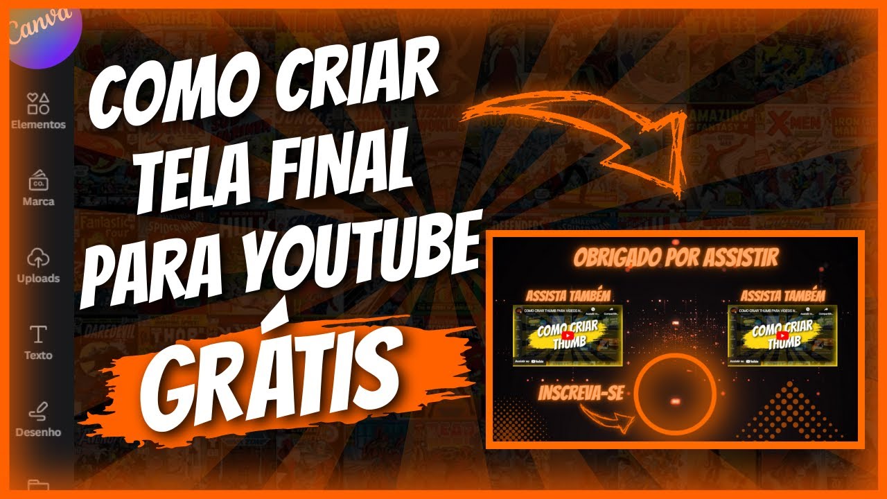 COMO CRIAR TELA FINAL PARA YOUTUBE COM O CANVA