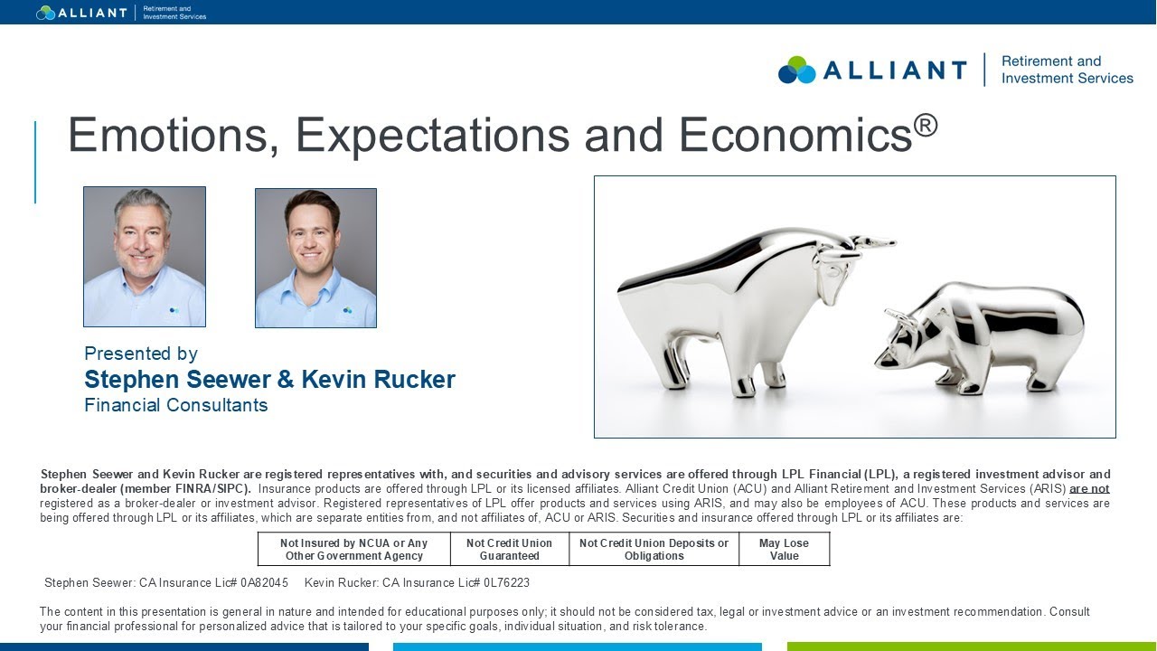 Emotions, Expectations and Economics: How to React to the Changing Market?