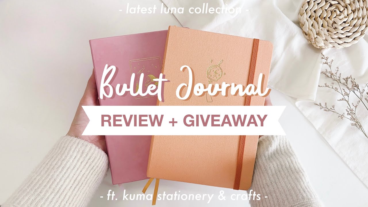 🍑 kuma stationery & crafts ‘luna’ bullet journal review + GIVEAWAY!