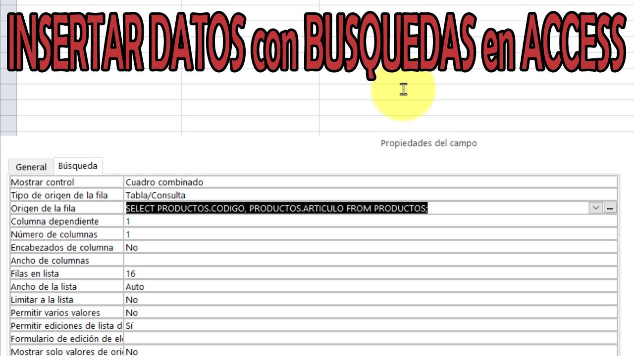 INSERTAR DATOS en TABLAS BUSCADO en OTRAS en ACCESS