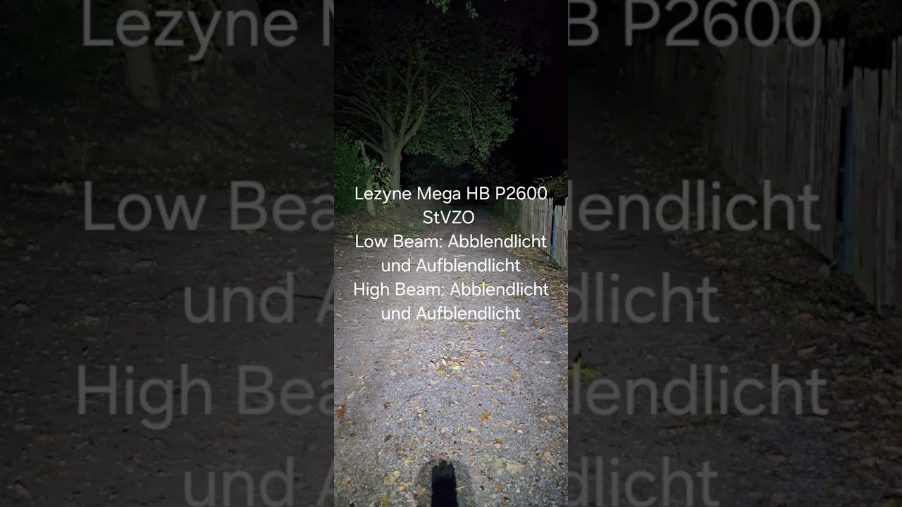 Lezyne Mega HB P2600 StVZO Fahrradlampe 2600 Lumen Test