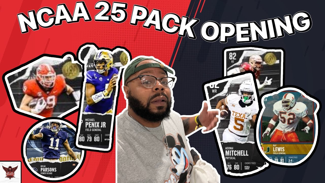 NCAA FOOTBALL 25 Pack Opening