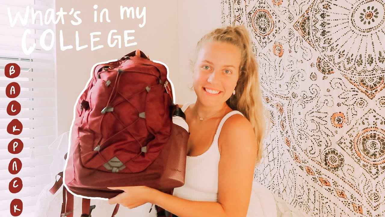 WHAT'S IN MY COLLEGE BACKPACK // college junior in hybrid school