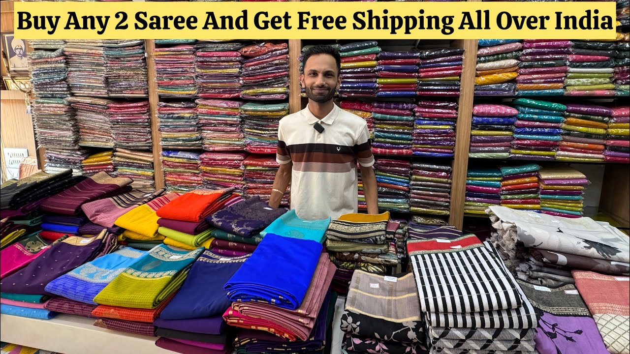 Bangalore Wholesale Organza Saree | Georgette Saree | Crepe Saree | Assam Silk | Banarasi Silk