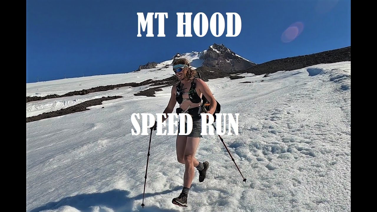 Running up Mt Hood