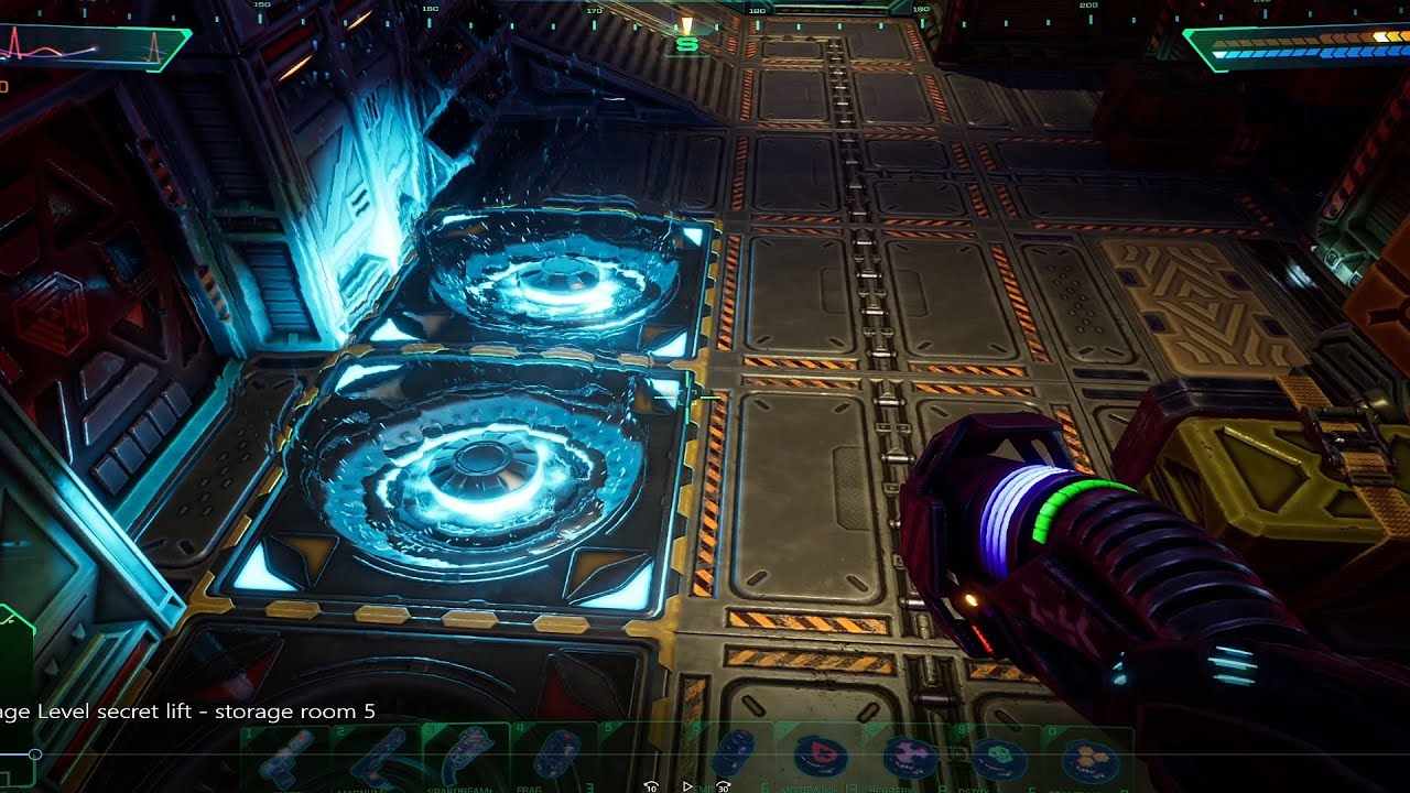 System Shock - Storage Level - secret location  - storage room 5