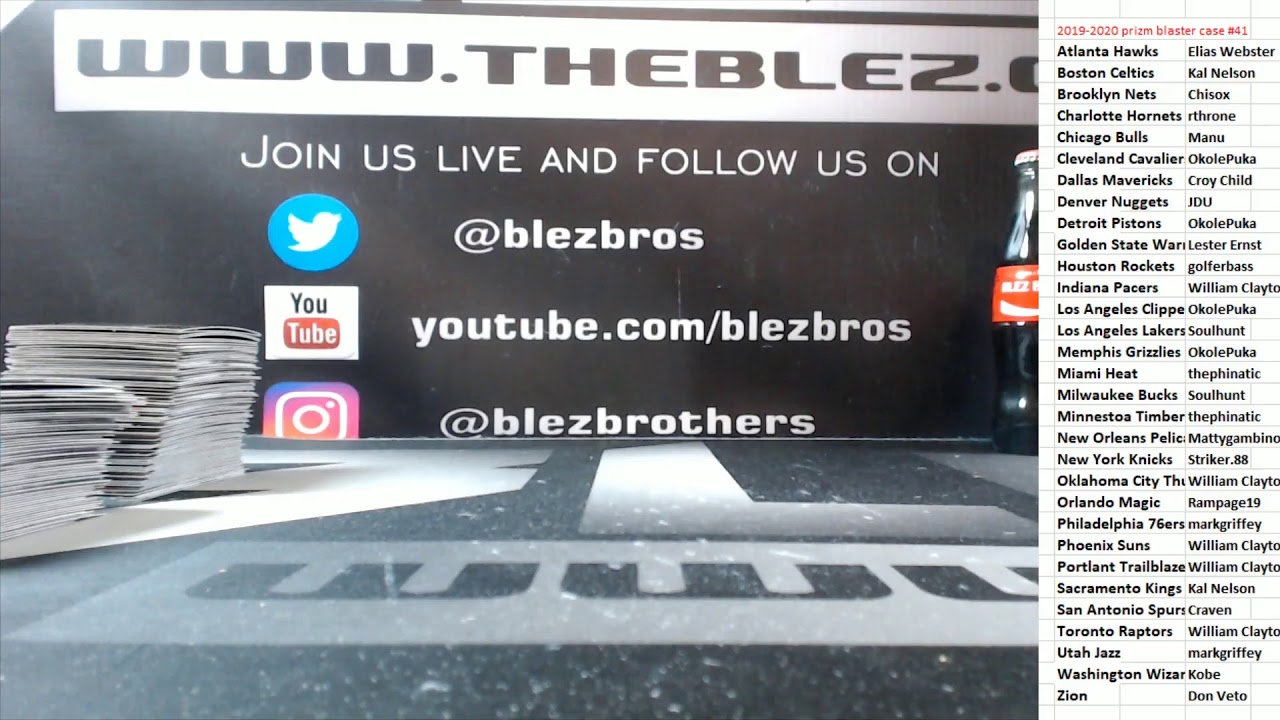 Blez Bros Live Case Break Sports Card Show