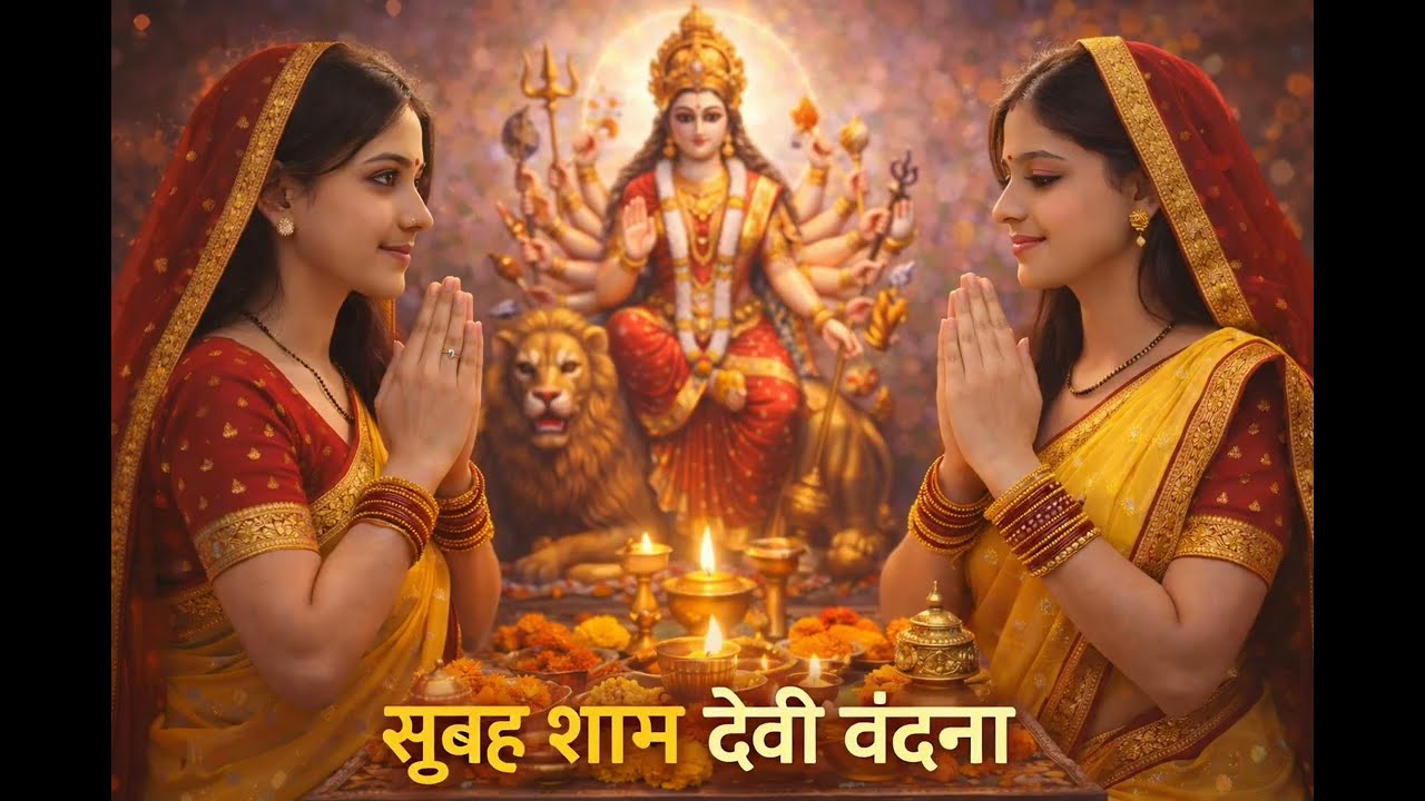 सुबह शाम देवी वंदना | Durga Maa Blessings | Divine Durga Image | Bhakti Song