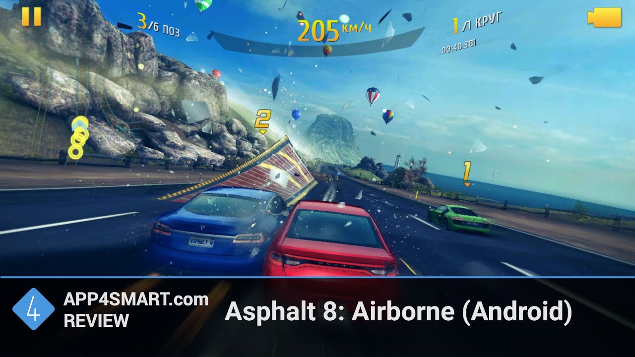 Обзор Asphalt 8: Airborne для Android