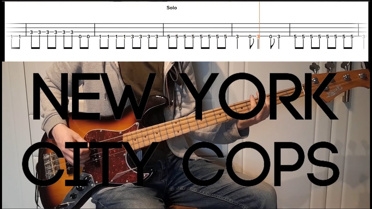 The Strokes - New York City Cops - Bass Cover With TABS