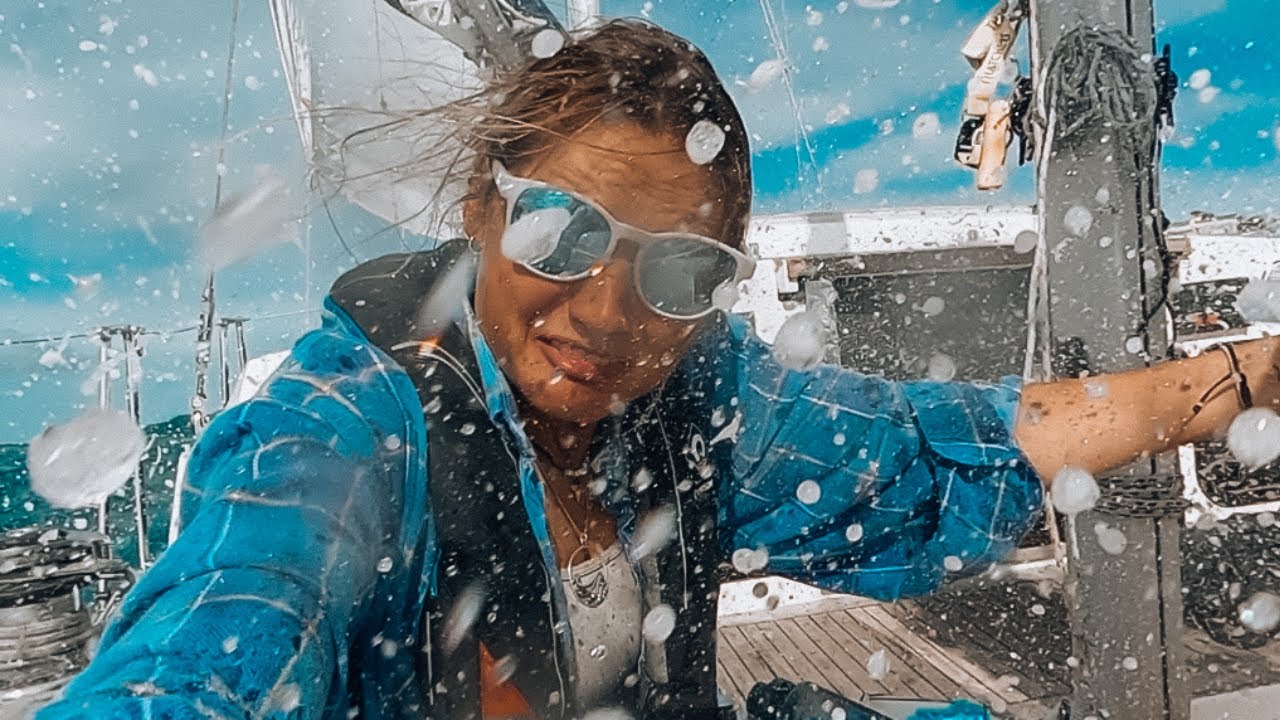 Sailing a BUTT-CLENCHING narrow channel
